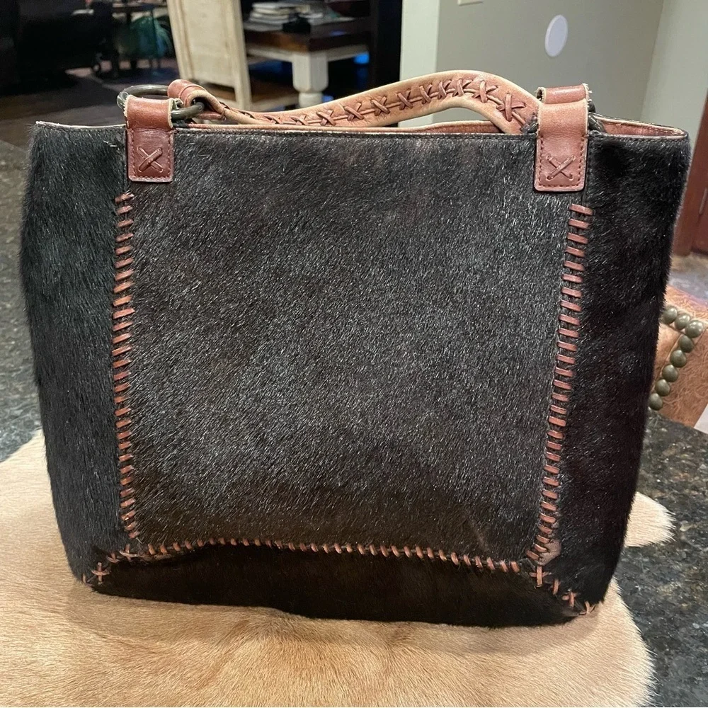 Antonio Melani Black and tan  Cowhide Leather